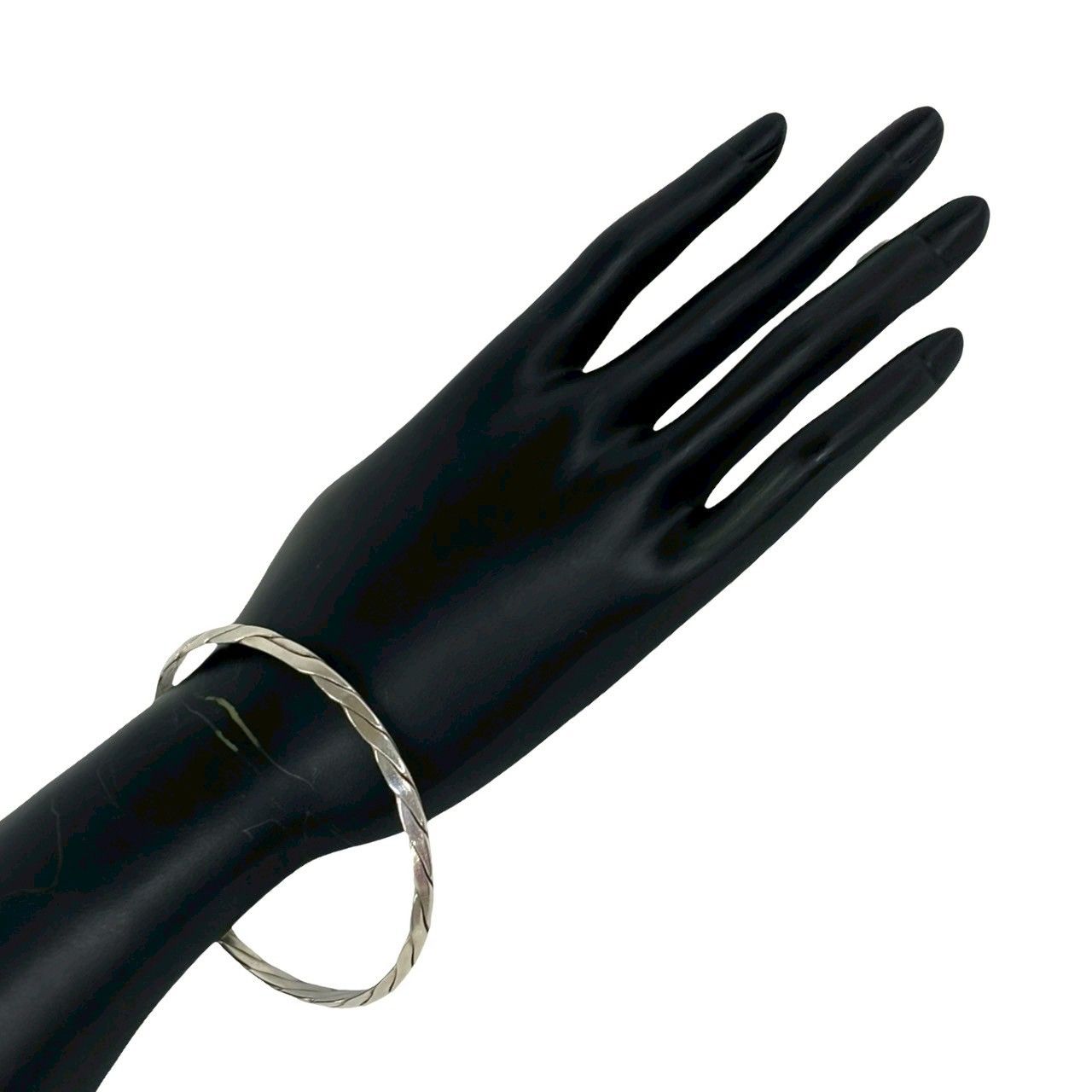 Tiffany & Co Knife Edge Twist Bangle 925 Sterling Silver Bracelet — view 2