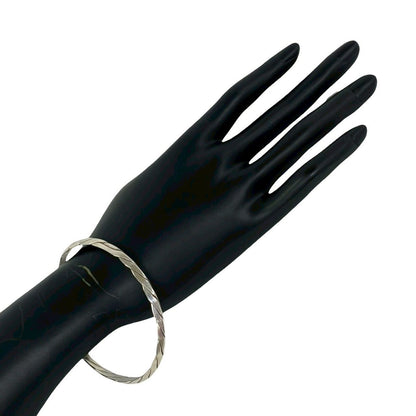 Tiffany & Co Knife Edge Twist Bangle 925 Sterling Silver Bracelet — view 2