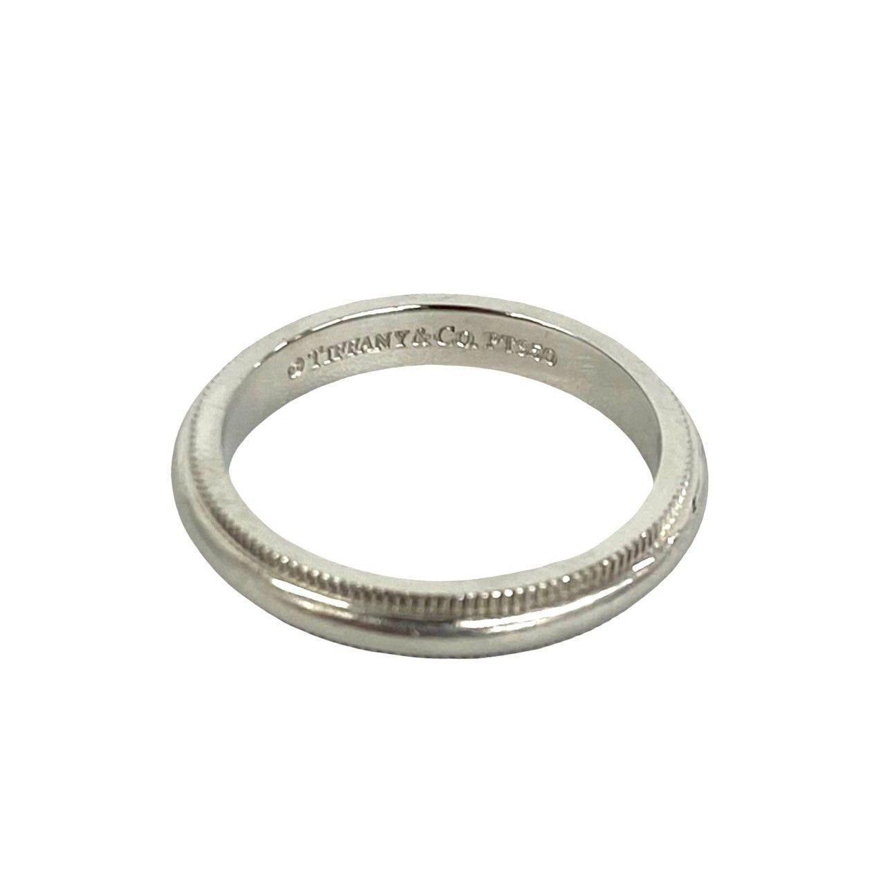 Tiffany & Co Box with Case Mil Gray Ring Platinum Silver — view 3