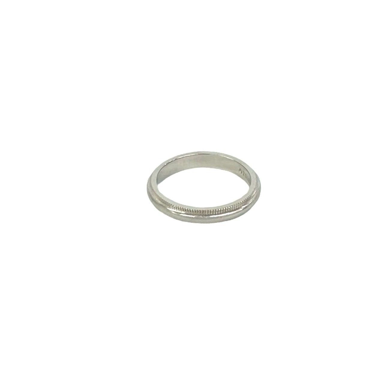 Tiffany & Co Box with Case Mil Gray Ring Platinum Silver — view 5