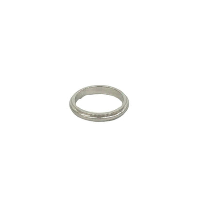 Tiffany & Co Box with Case Mil Gray Ring Platinum Silver — view 6