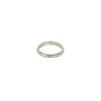 Tiffany & Co Box with Case Mil Gray Ring Platinum Silver — view 4