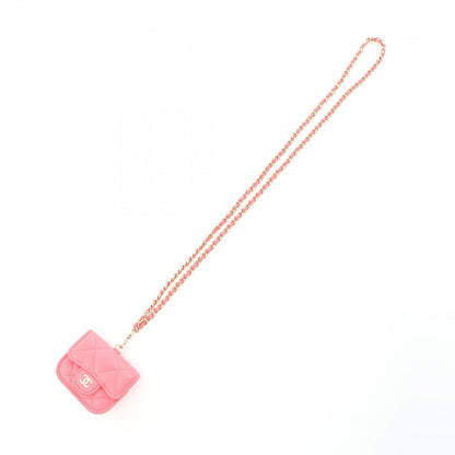 Chanel Quilted Pink Lambskin Air Pods Pro — view 7