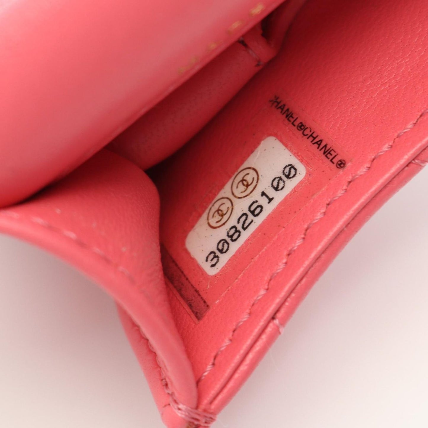 Chanel Quilted Pink Lambskin Air Pods Pro — view 5