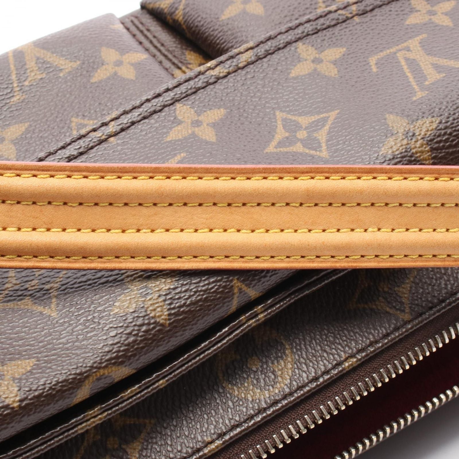 Louis Vuitton Shoulder Bag Viva City MM Canvas Leather — view 9