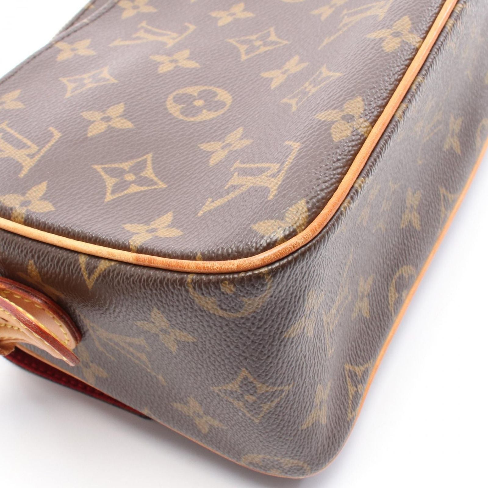 Louis Vuitton Shoulder Bag Viva City MM Canvas Leather — view 6