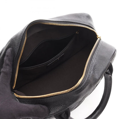 Chanel Handbag Quilted Black Leather CC Logo — view 3