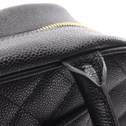 Chanel Handbag Quilted Black Leather CC Logo — view 8