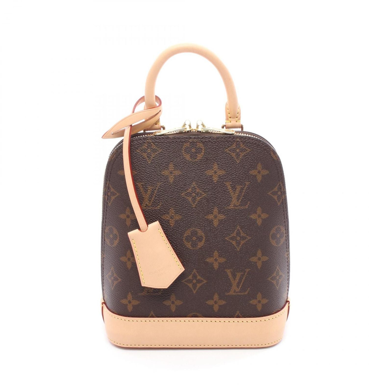 Louis Vuitton Sac Alma Canvas Leather Handbag