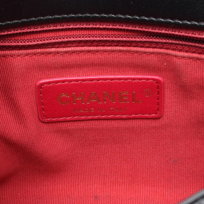 Chanel Shoulder Bag Quilted Black Leather Minimatelasse Che — view 4
