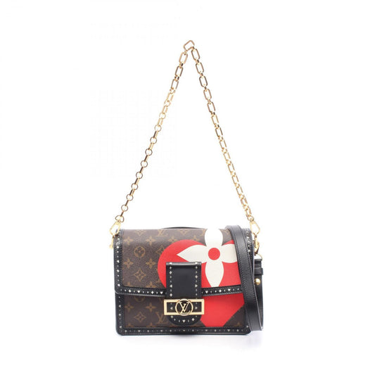 Louis Vuitton Shoulder Bag MM Canvas Leather