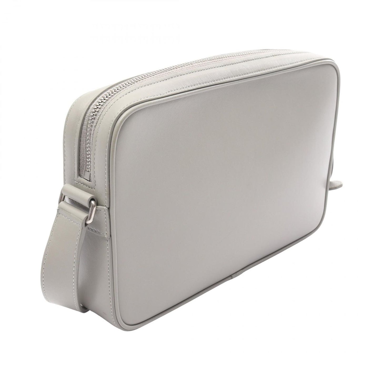 Celine Seri Shoulder Bag Midi Gray Leather Logo — view 2