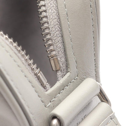 Celine Seri Shoulder Bag Midi Gray Leather Logo — view 5