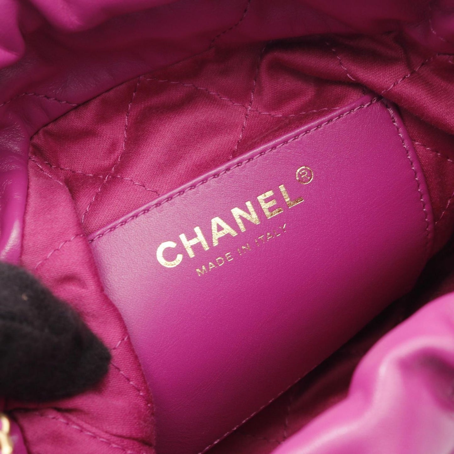 Chanel Shoulder Bag 22 Mini Purple Leather 22 Quilted 2-Way Che — view 4