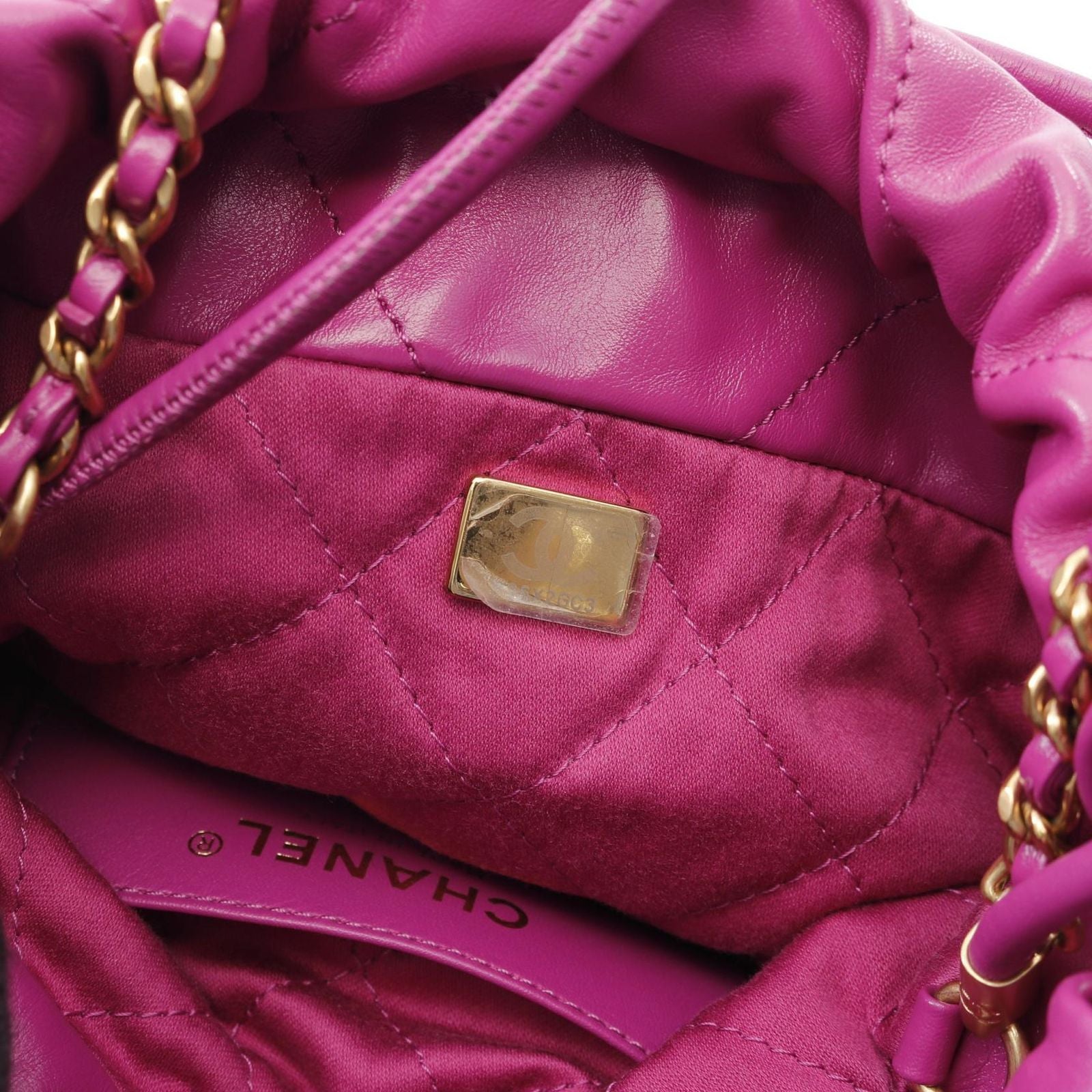 Chanel Shoulder Bag 22 Mini Purple Leather 22 Quilted 2-Way Che — view 5