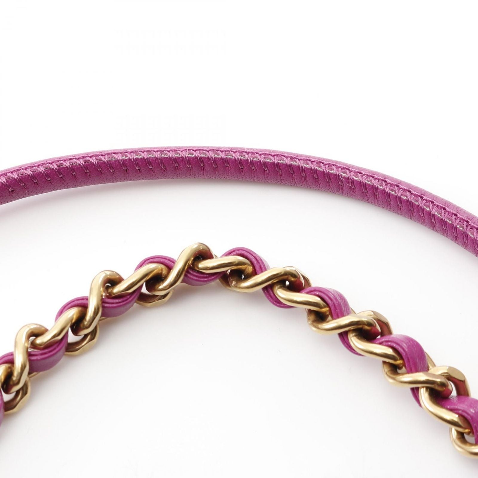 Chanel Shoulder Bag 22 Mini Purple Leather 22 Quilted 2-Way Che — view 7