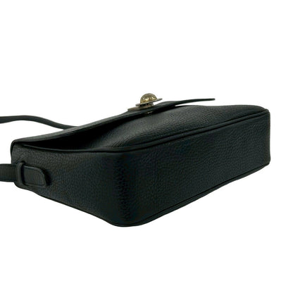 Celine Vintage Star Ball Leather Shoulder Bag Pochette Crossbody Black — view 7