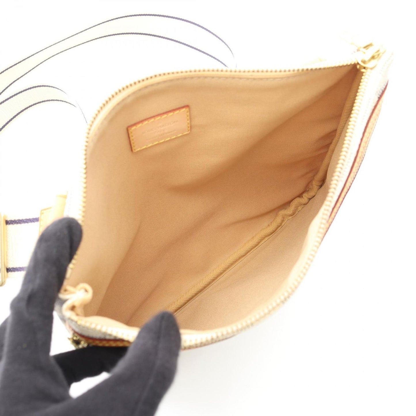 Louis Vuitton Shoulder Bag Pochette Canvas Leather — view 3