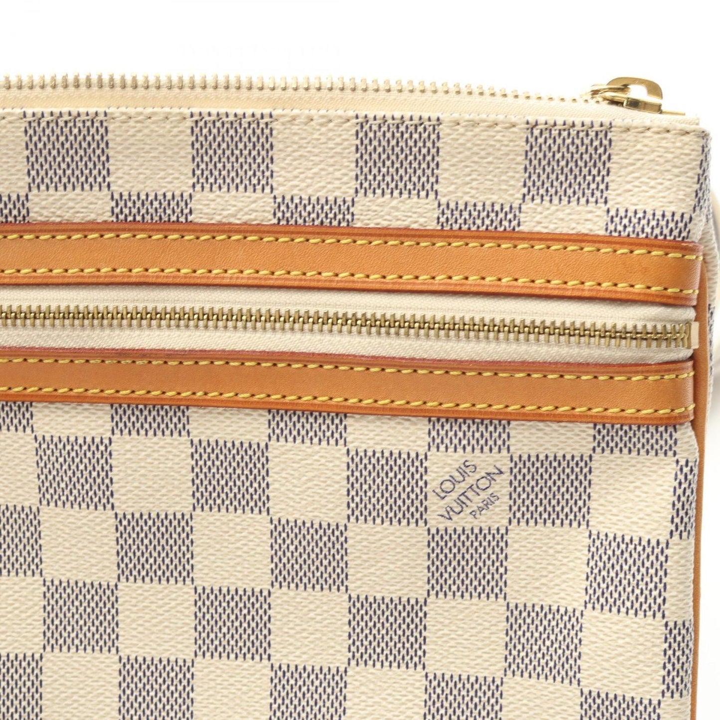 Louis Vuitton Shoulder Bag Pochette Canvas Leather — view 8