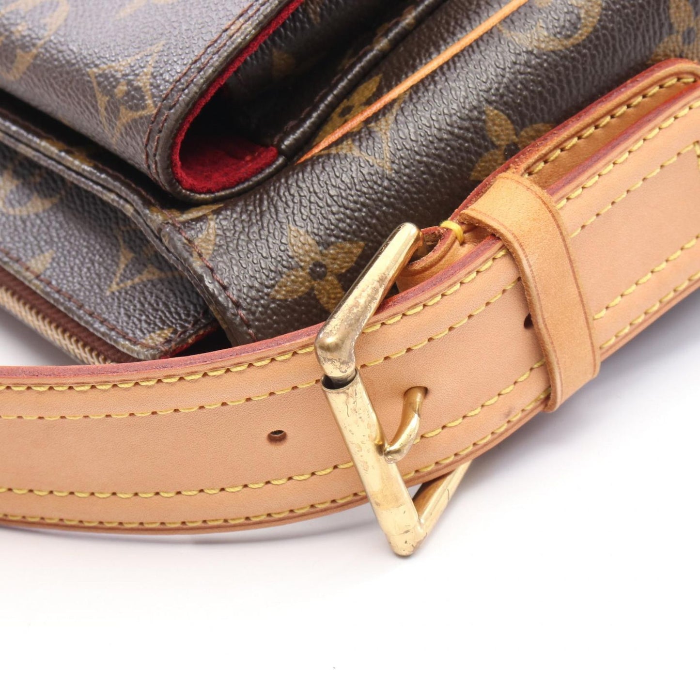 Louis Vuitton Shoulder Bag GM Canvas Leather — view 9