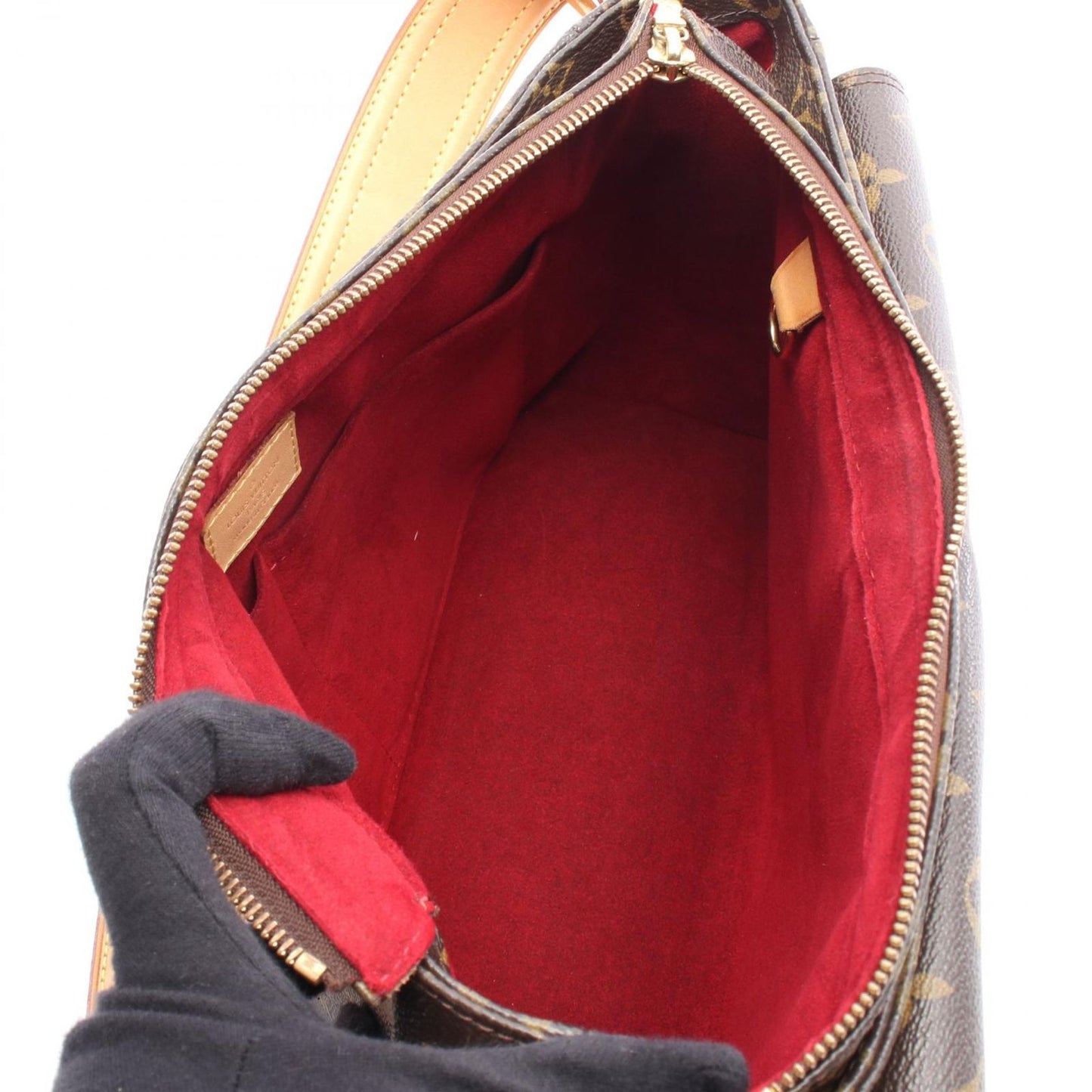 Louis Vuitton Shoulder Bag GM Canvas Leather — view 3