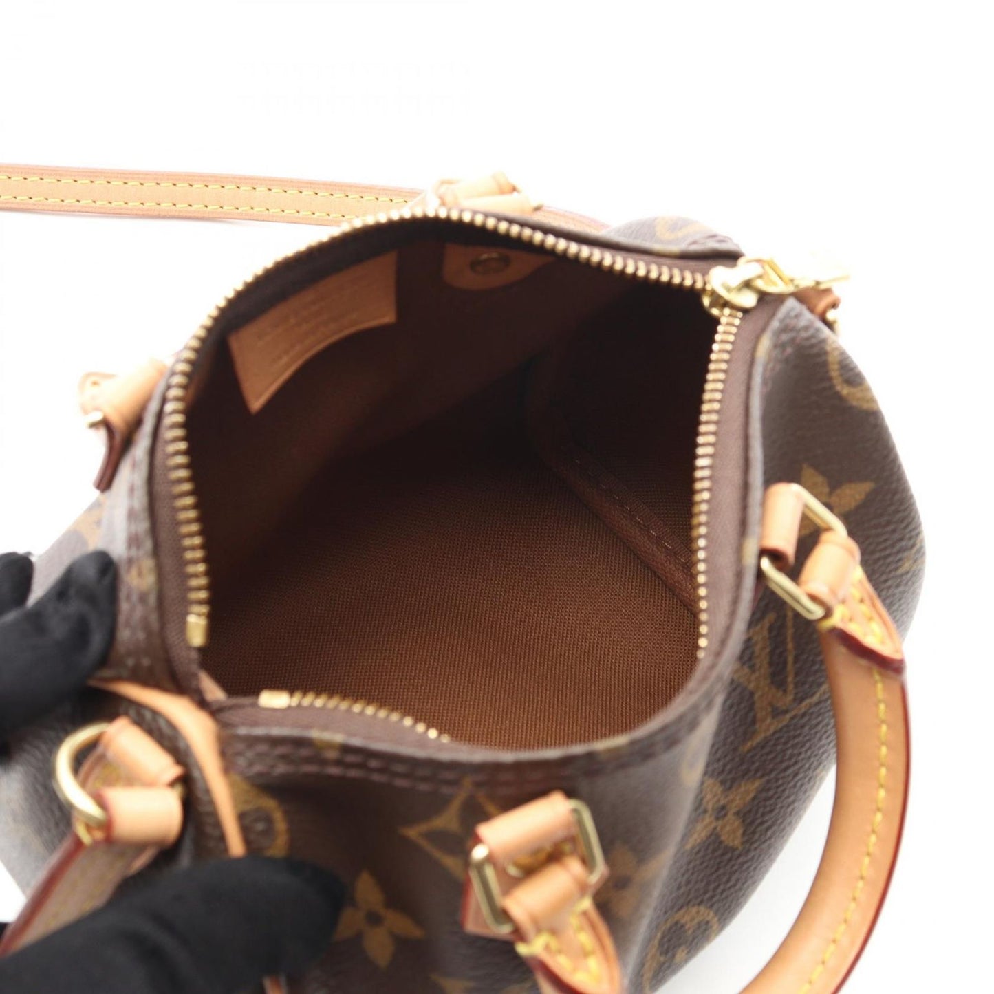Louis Vuitton Shoulder Bag Naofspeedy Canvas Leather Naof Speedy — view 3
