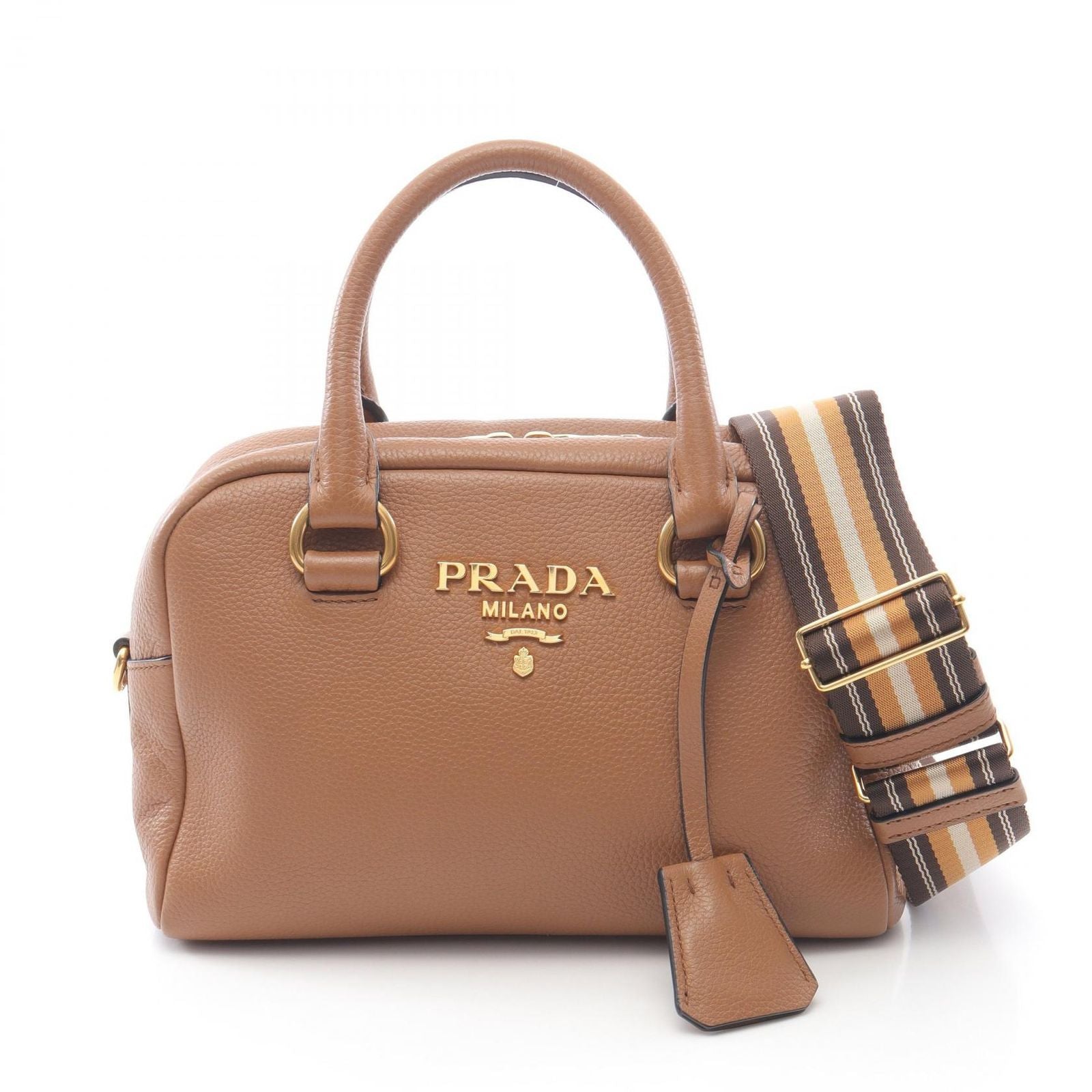 Prada Lada Handbag Tree Leather 2-Way