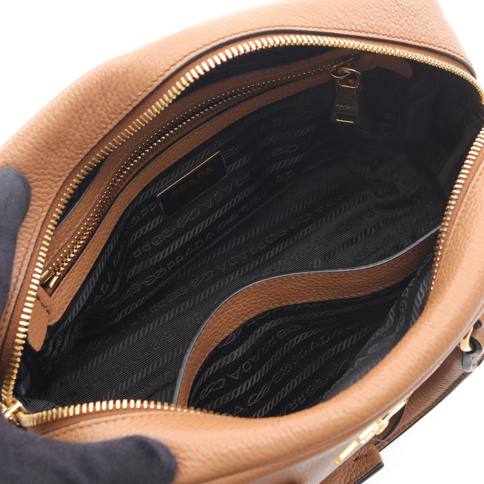 Prada Lada Handbag Tree Leather 2-Way — view 3