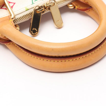 Louis Vuitton Handbag Alma Blanc Canvas Leather — view 6
