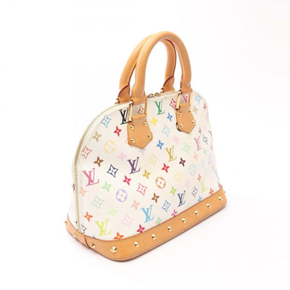 Louis Vuitton Handbag Alma Blanc Canvas Leather — view 2