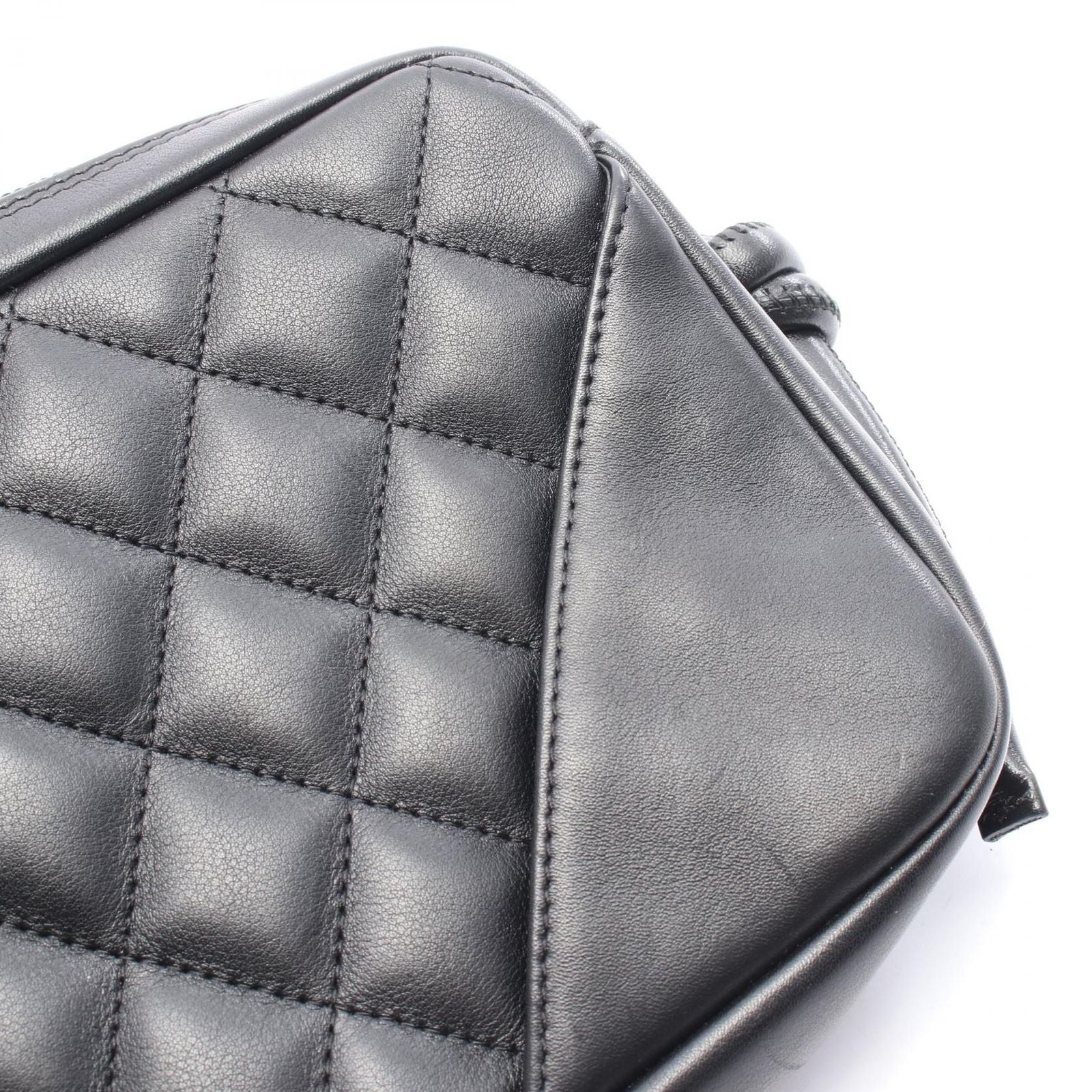 Chanel Handbag Cambon Line Black Leather Aninesa pouch — view 7