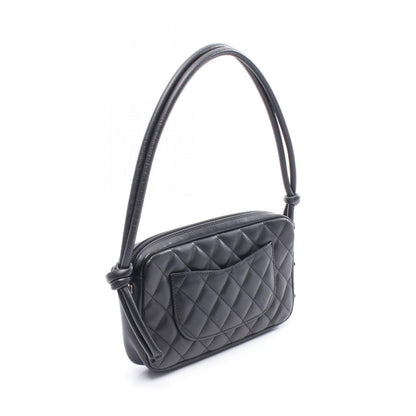 Chanel Handbag Cambon Line Black Leather Aninesa pouch — view 2