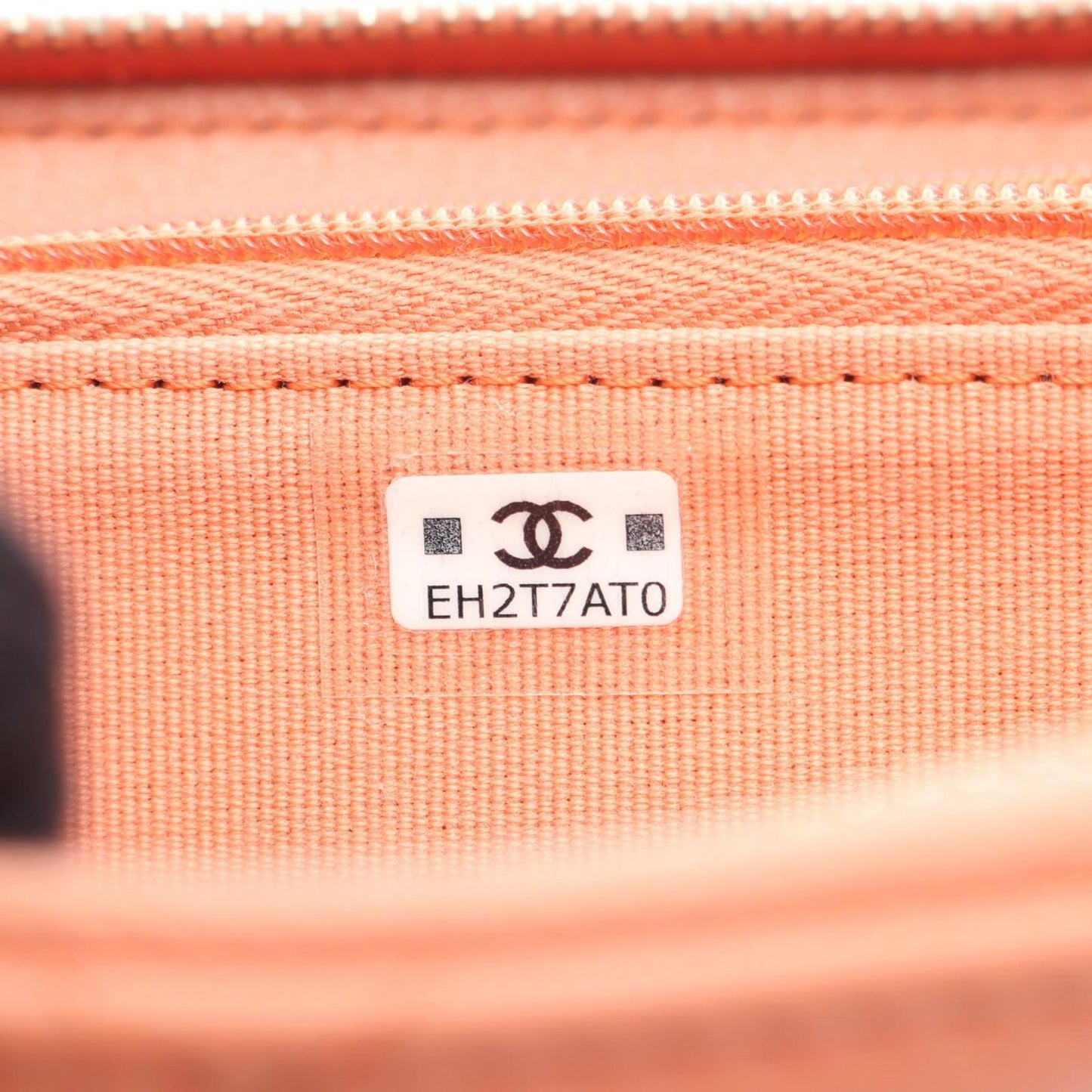 Chanel Coin Case Quilted Laleorange Lambskin — view 5
