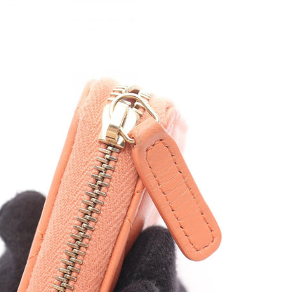 Chanel Coin Case Quilted Laleorange Lambskin — view 7