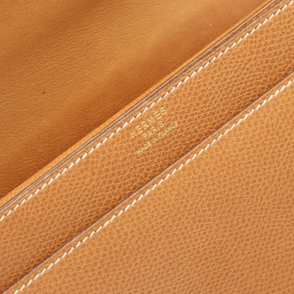 Hermes Handbag Aof Gold Leather — view 4