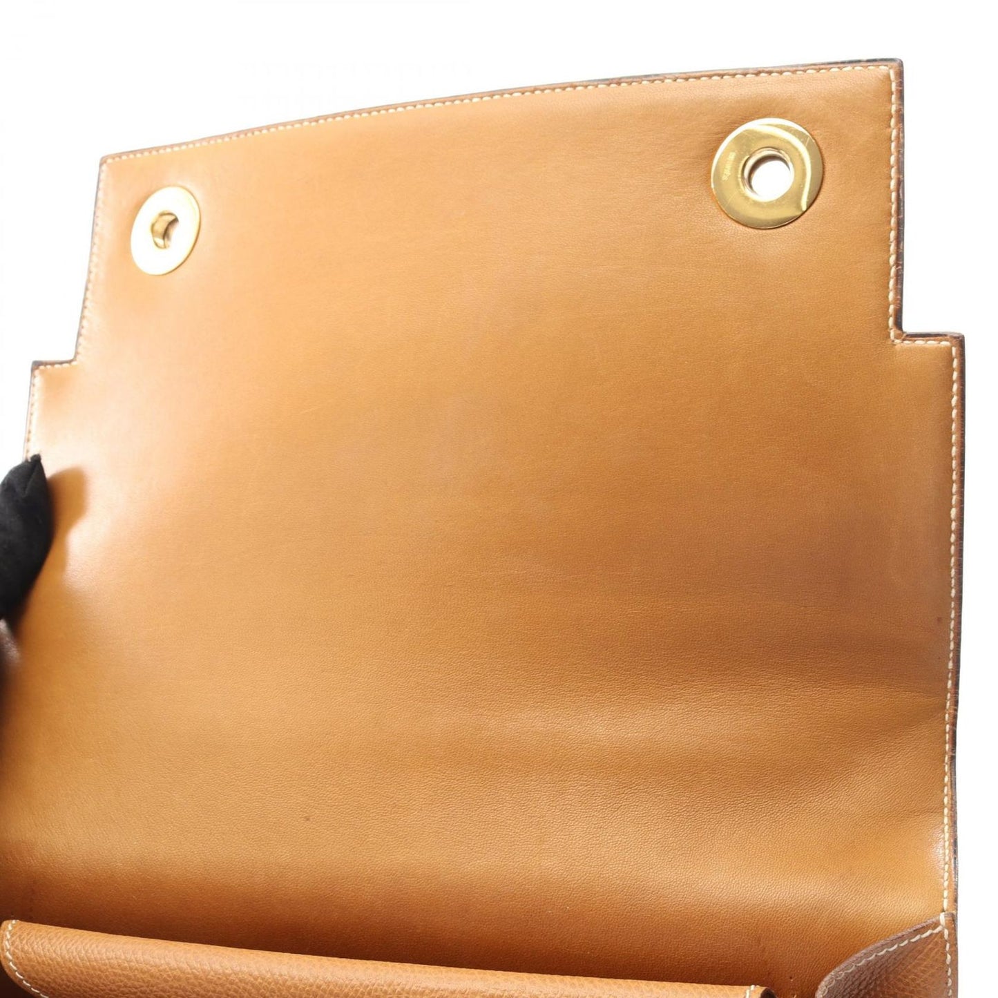 Hermes Handbag Aof Gold Leather — view 6