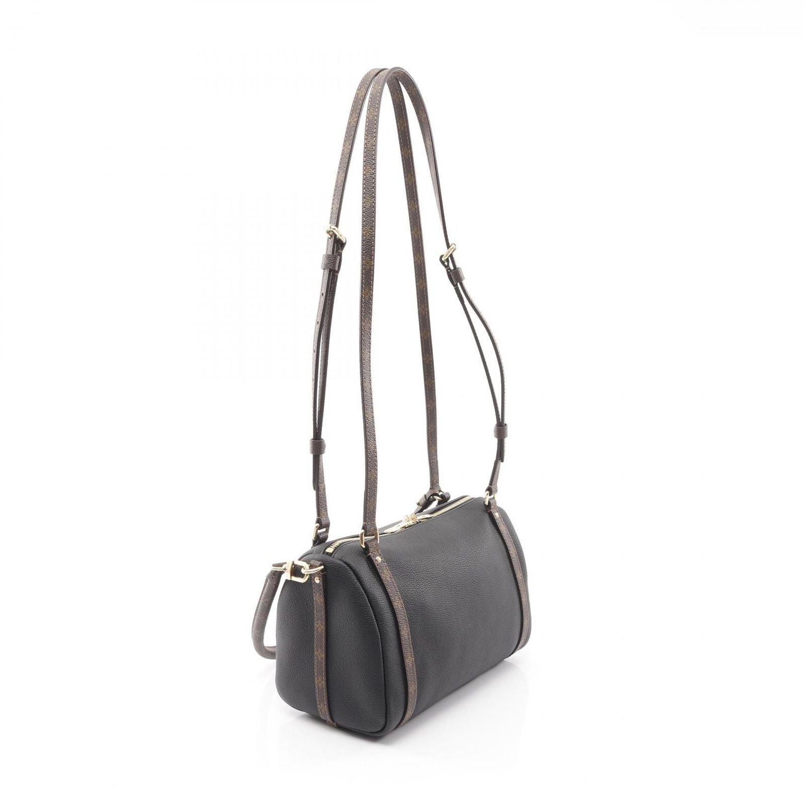 Louis Vuitton Shoulder Bag PM Monogram Noir Leather — view 2