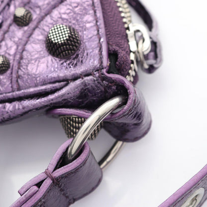 Balenciaga Shoulder Bag Cagole XS ninepurple Leather — view 5