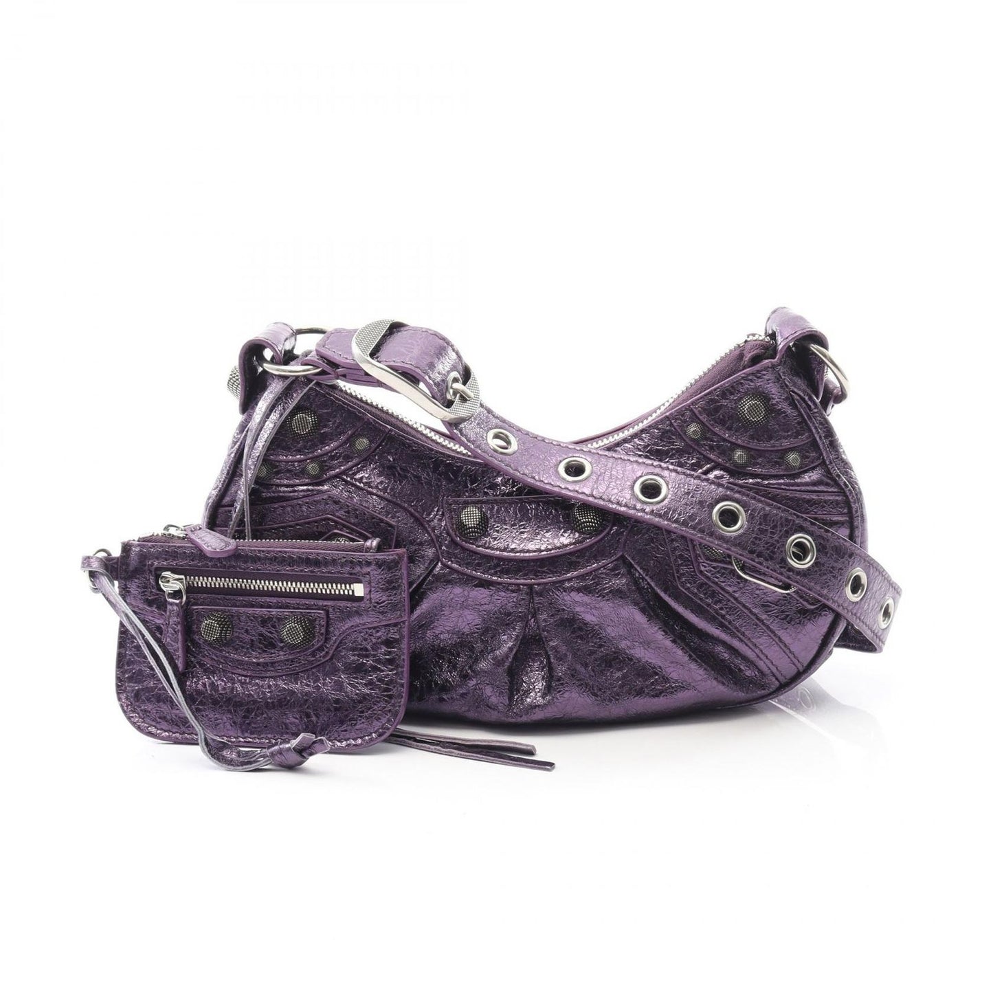 Balenciaga Shoulder Bag Cagole XS ninepurple Leather