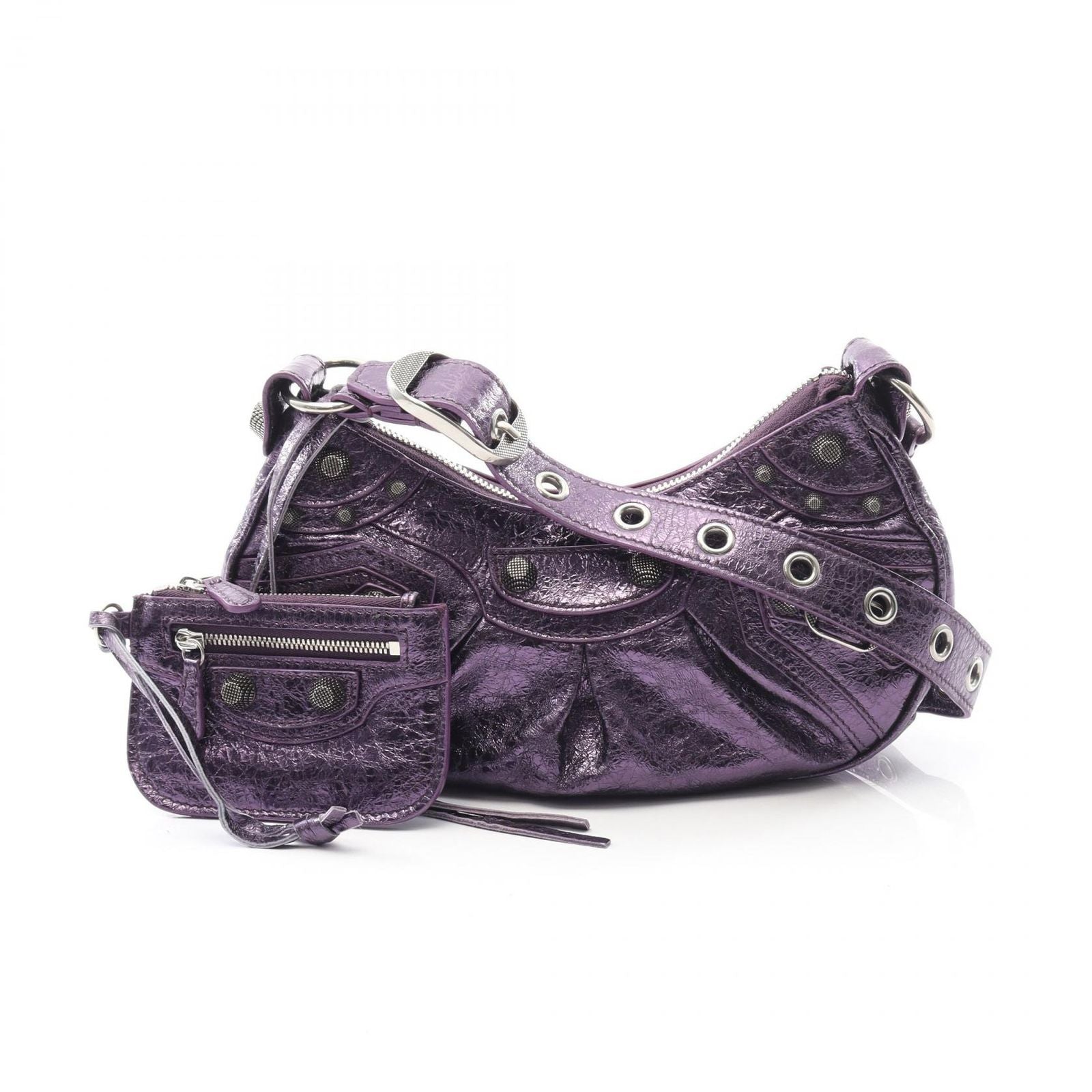 Balenciaga Shoulder Bag Cagole XS ninepurple Leather