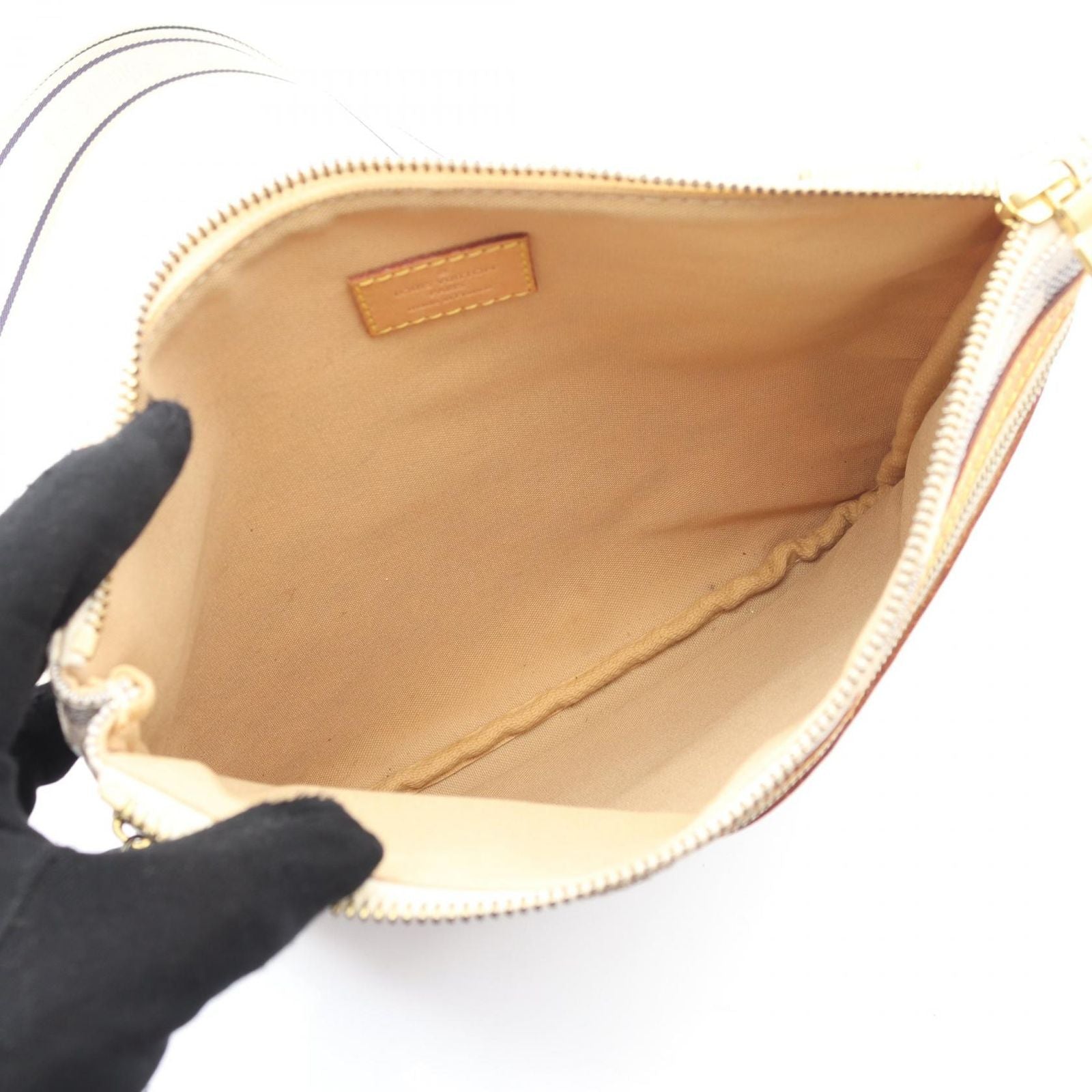 Louis Vuitton Shoulder Bag Pochette Canvas Leather — view 3