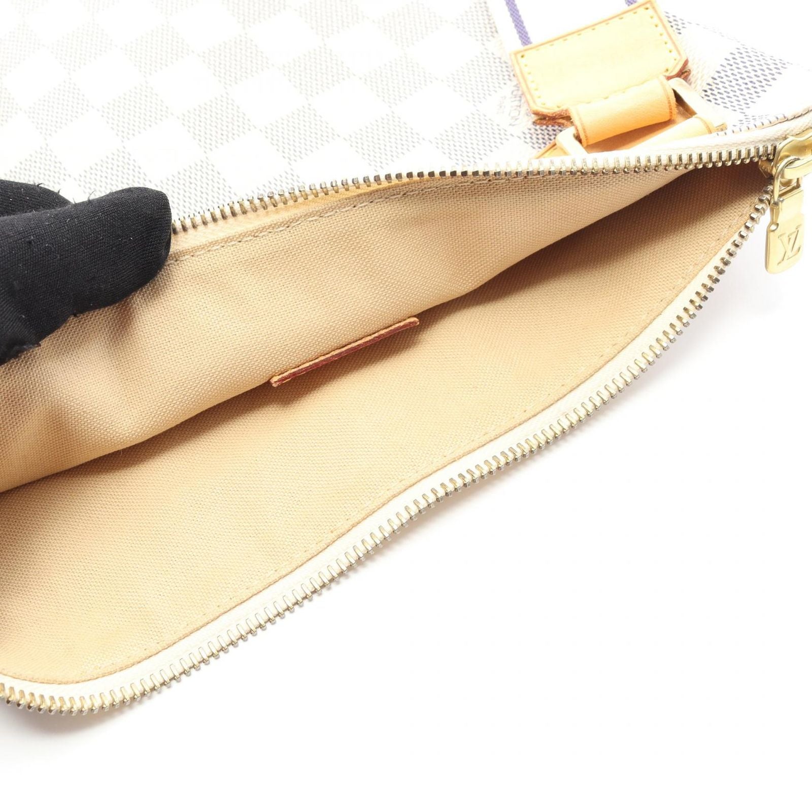 Louis Vuitton Shoulder Bag Pochette Canvas Leather — view 9