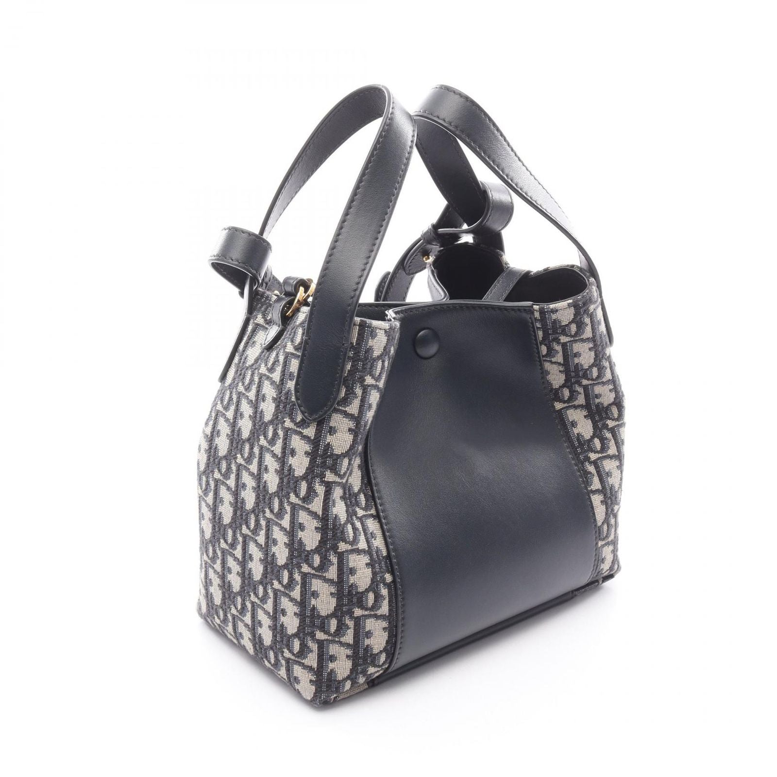 Dior Dio Handbag Signature Baketoba Navy Canvas — view 2