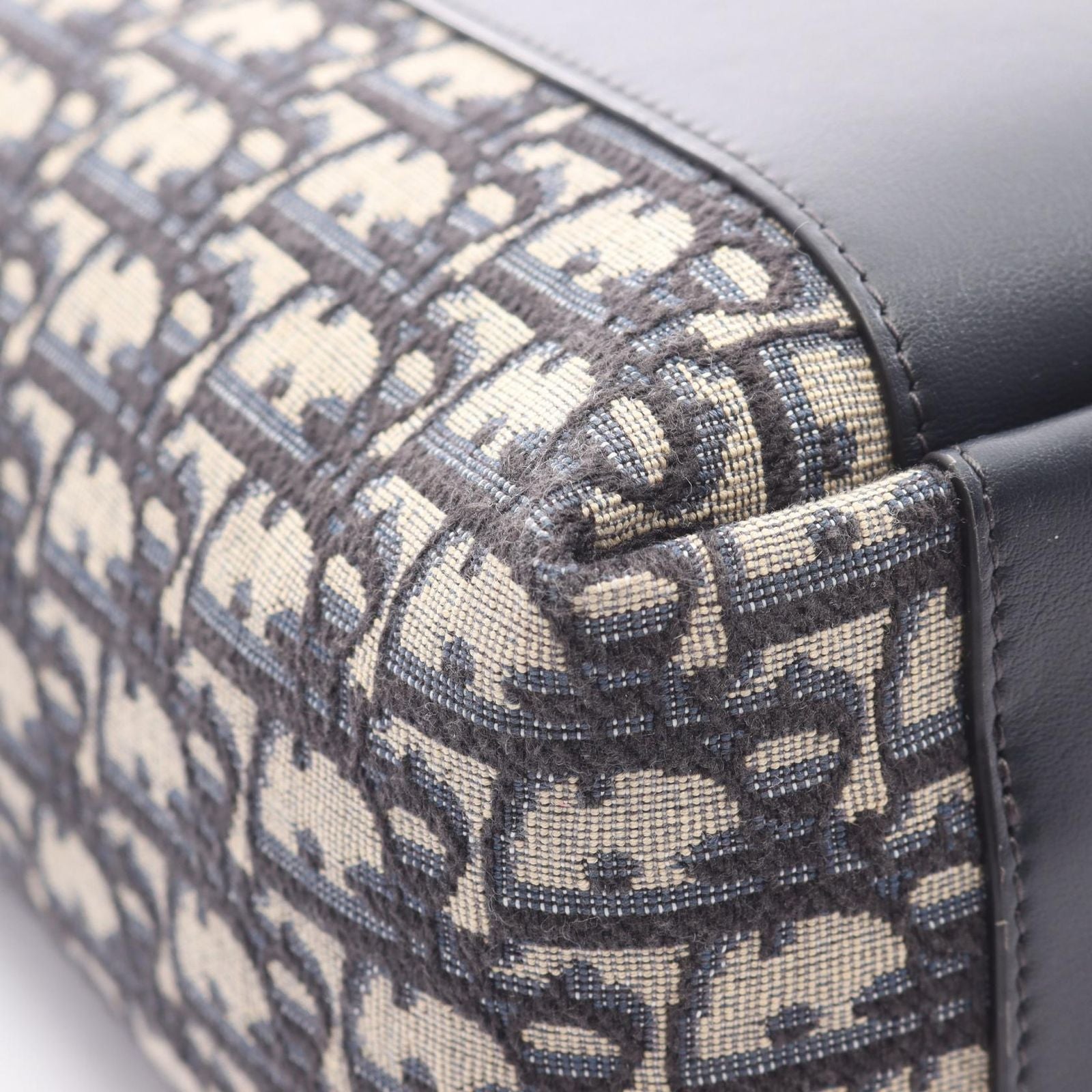 Dior Dio Handbag Signature Baketoba Navy Canvas — view 5