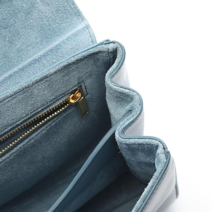 Celine Seri Shoulder Bag Blue Leather Tee — view 5