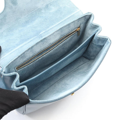 Celine Seri Shoulder Bag Blue Leather Tee — view 3