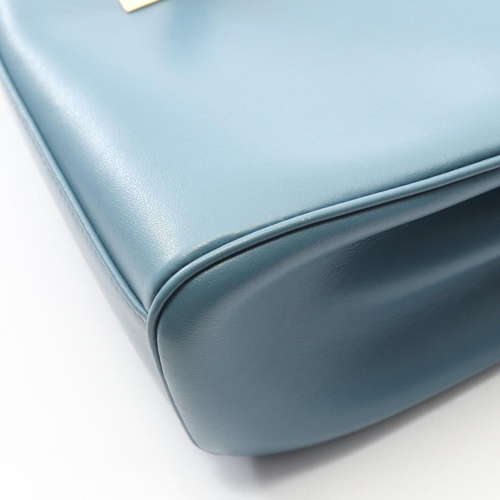 Celine Seri Shoulder Bag Blue Leather Tee — view 7