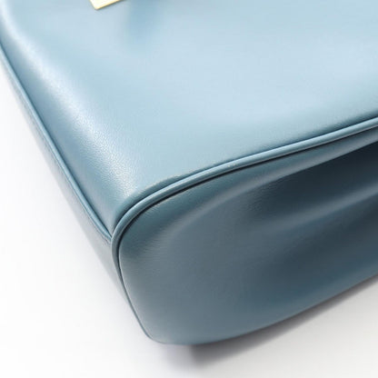 Celine Seri Shoulder Bag Blue Leather Tee — view 7