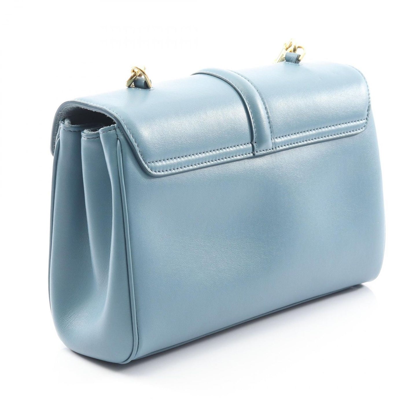 Celine Seri Shoulder Bag Blue Leather Tee — view 2