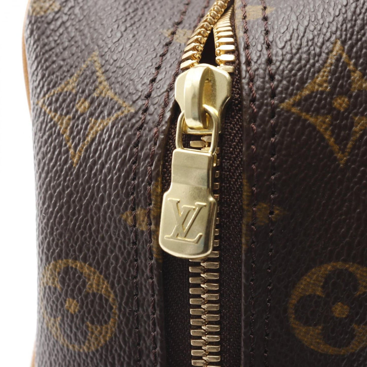 Louis Vuitton Handbag Monogram Canvas Leather — view 9
